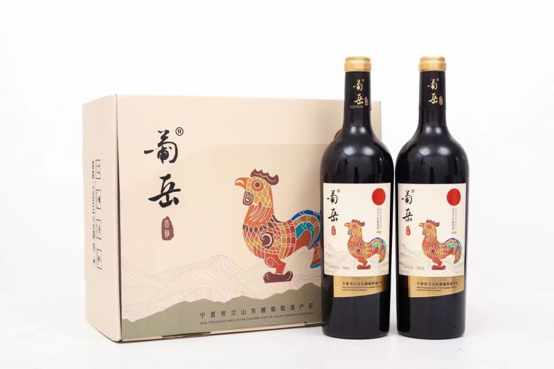 宁夏贺兰山葡萄酒葡萄品种单一美乐葡岳品牌酒精度14.5度