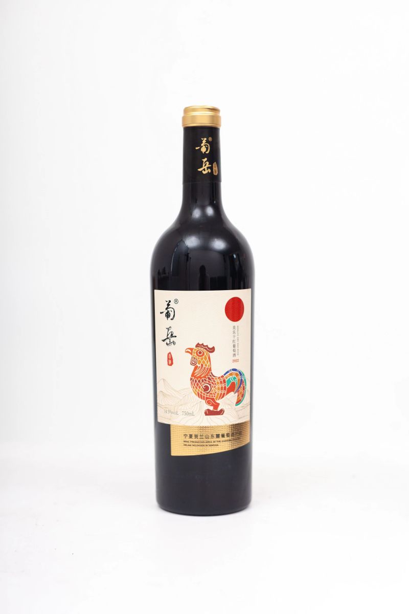 宁夏贺兰山葡萄酒葡萄品种单一美乐葡岳品牌酒精度14.5度