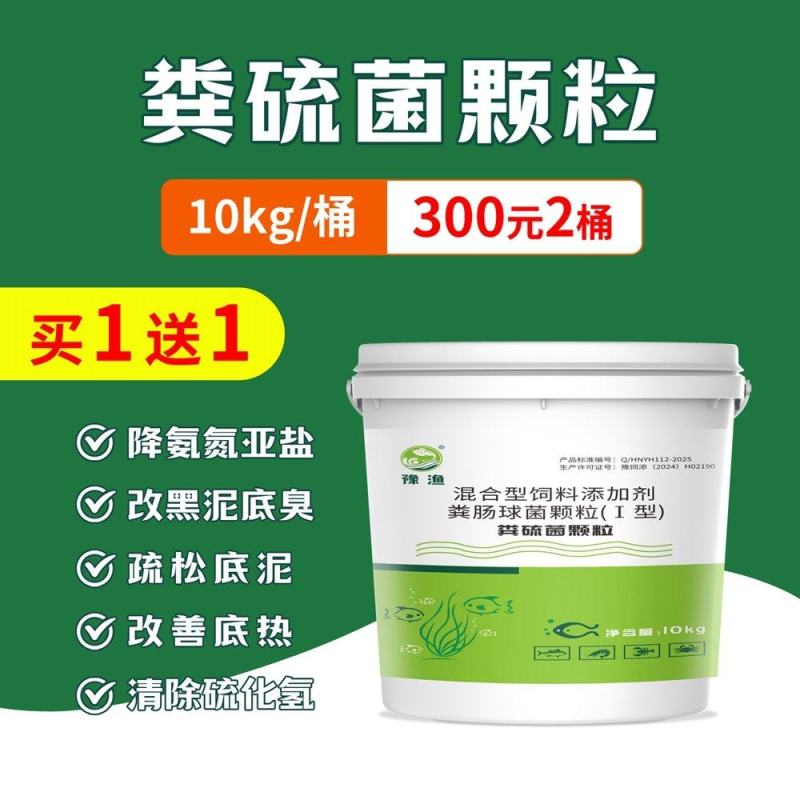 粪硫菌颗粒水产养殖用鱼塘生物改底降氨氮亚盐净水除臭除黑泥