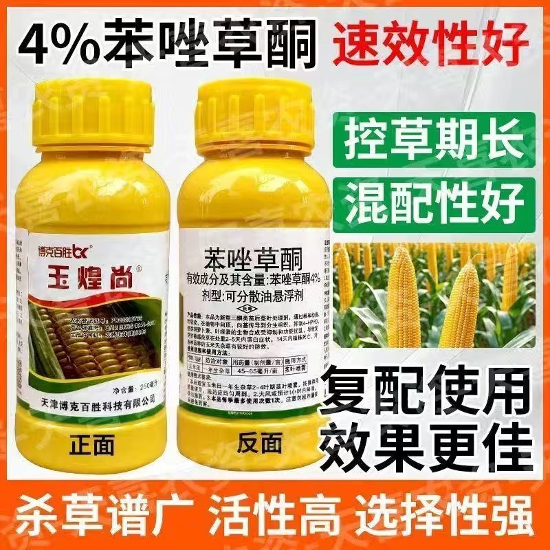 4%苯唑草酮玉米除草剂玉米苗后除草剂不伤玉米天津博