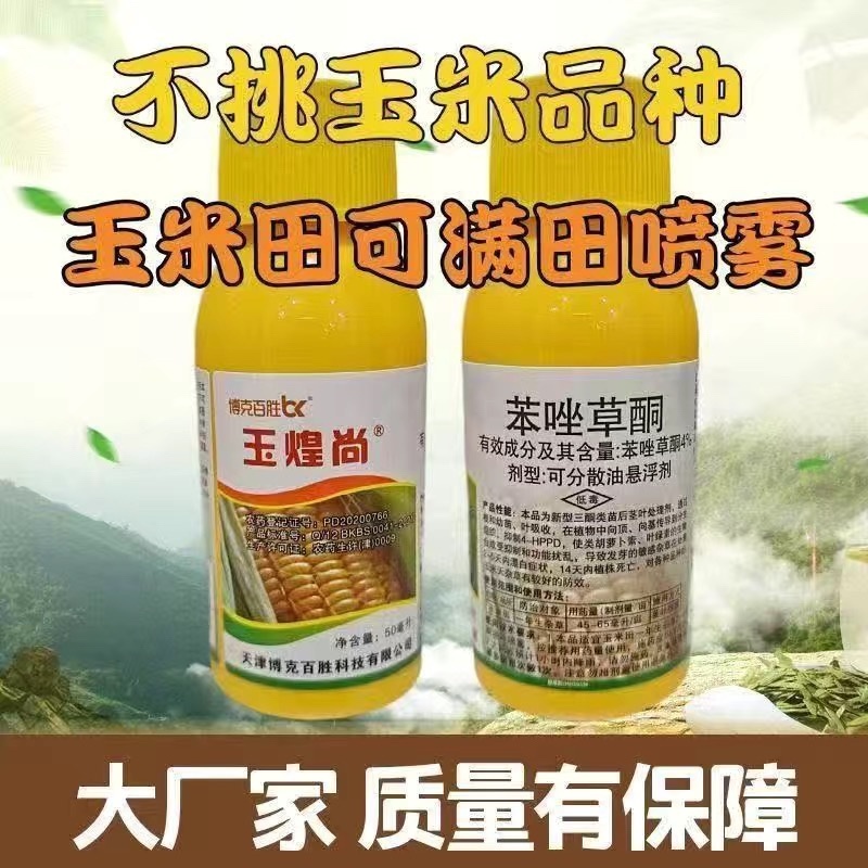 4%苯唑草酮玉米除草剂玉米苗后除草剂不伤玉米天津博