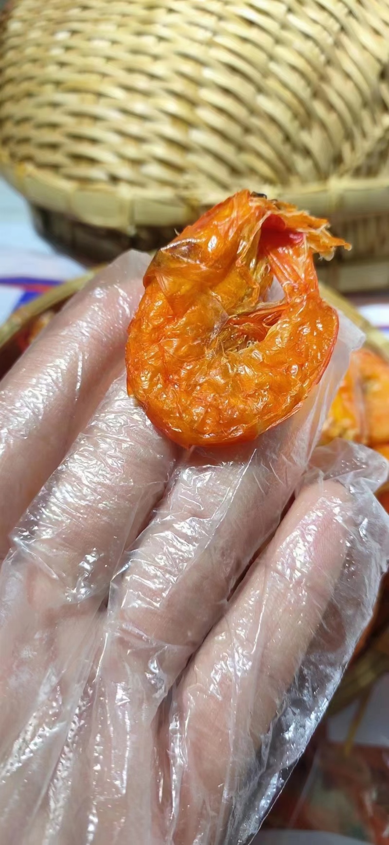 自己工厂生产的烤虾，大软壳虾