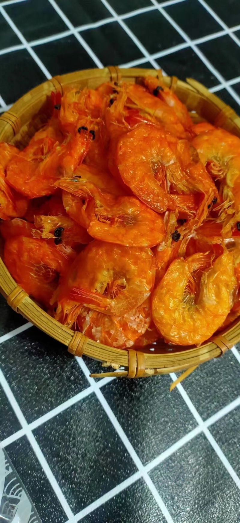 自己工厂生产的烤虾，大软壳虾