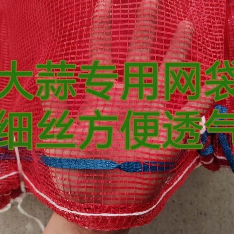 大蒜网袋大蒜专用网袋子玫红色橘红色大蒜网大蒜的网眼袋