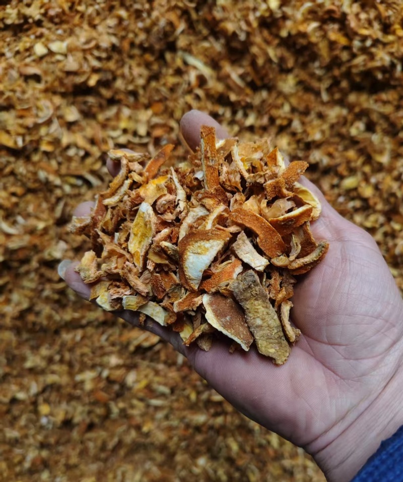 烘干陈皮个橙子渣，桔渣，陈皮丝，橙皮丝湖北产地现货供应
