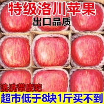 正宗洛川苹果脆甜冰糖心苹果红富士新鲜苹果水果整箱批发