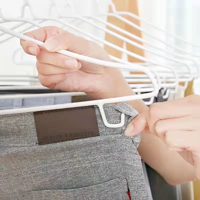 日用北欧衣架子加粗便宜衣撑家用初生婴儿超厚衣挂学生凹槽晾