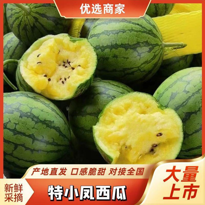 特小凤西瓜，9成熟头茬，基地直发，口感香甜全冠发货