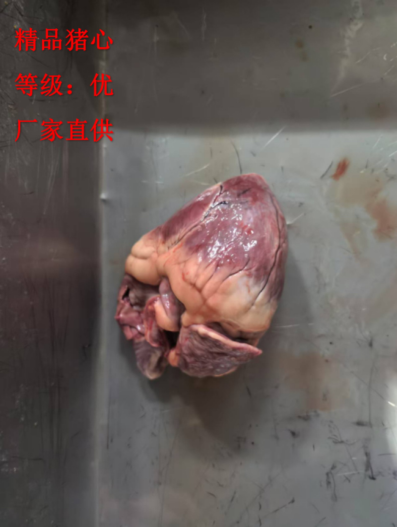 《精品》猪心新鲜无注水大量有货品质优可视频看货
