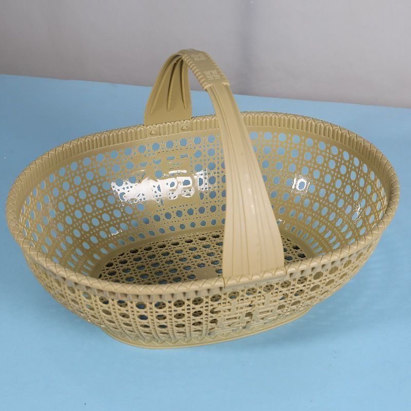加厚塑料菜篮手提蔬菜篮子提篮采摘购物篮水果篮新款买菜