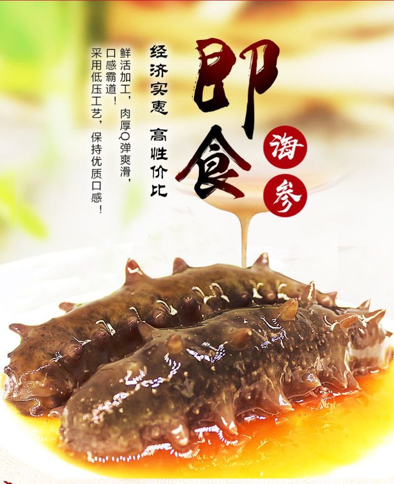 包邮）海参即食大连海参即食刺参海参独立包装辽参新鲜海参