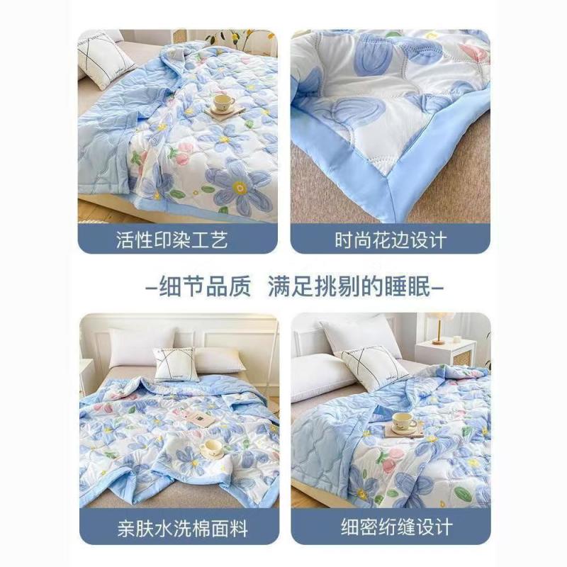 夏季空调被夏凉被子水洗棉夏凉被单人双人宿舍薄被春秋被芯可