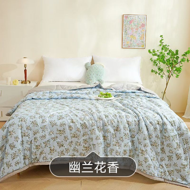 夏季空调被夏凉被子水洗棉夏凉被单人双人宿舍薄被春秋被芯可