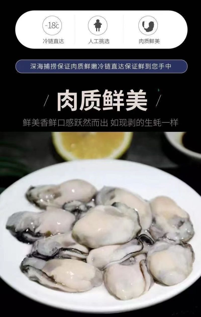 【包邮】新鲜生蚝肉鲜活现剥去壳海鲜即食原浆海蛎子牡蛎肉