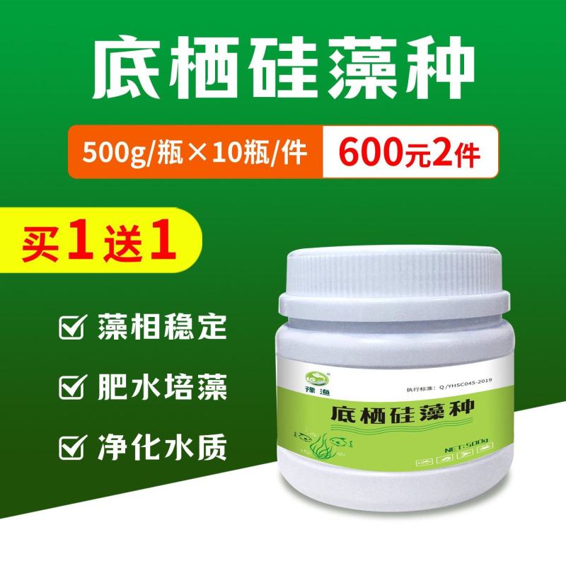 底栖硅藻种水产养殖鱼虾蟹用补藻调水增加溶氧稳藻相抑制蓝藻