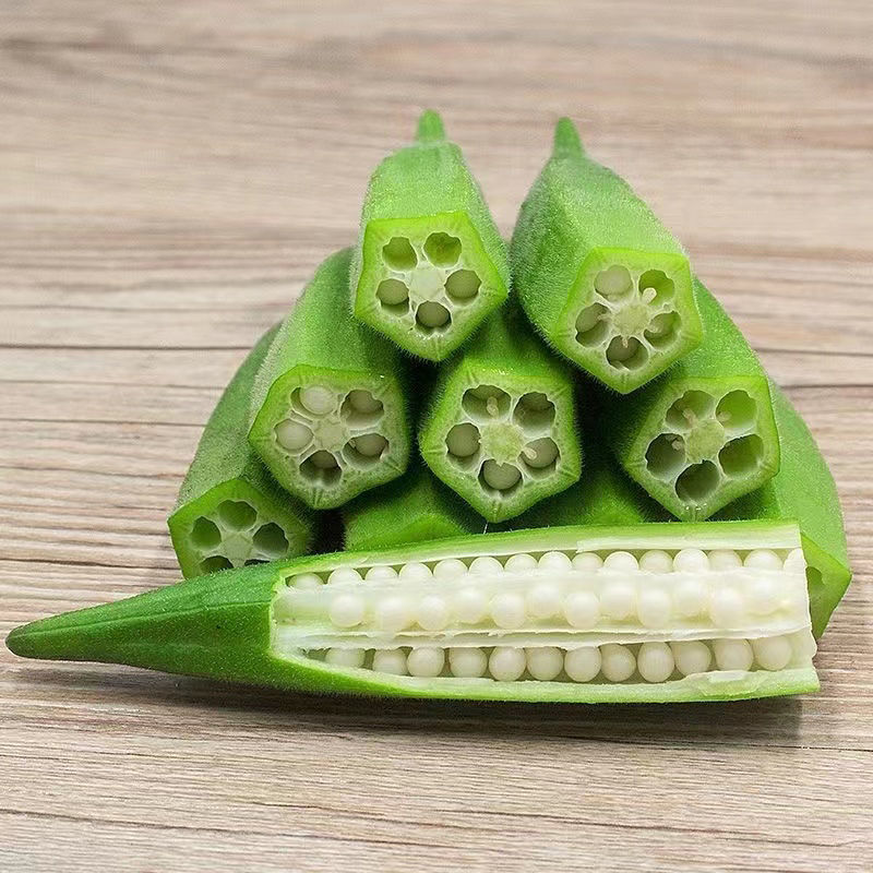 (农场现摘现卖)秋葵新鲜蔬菜鲜嫩当季秋葵批发羊角豆1斤5