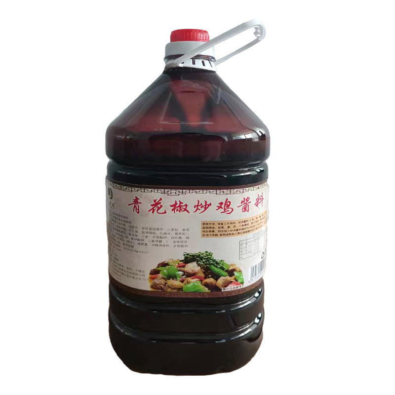 炒鸡酱料青花椒炒鸡酱料5kg桶装餐饮开店商用专用炒鸡酱料
