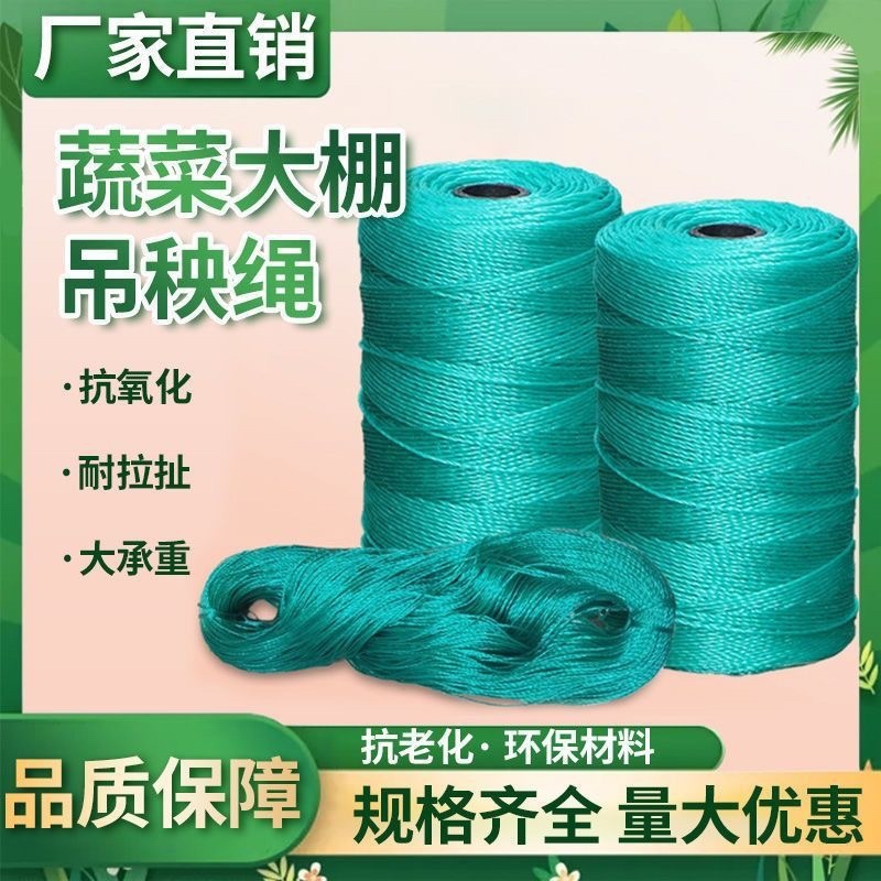 吊秧绳黄瓜西红柿蔬菜大棚吊蔓绳尼龙绳耐磨农用抗老化