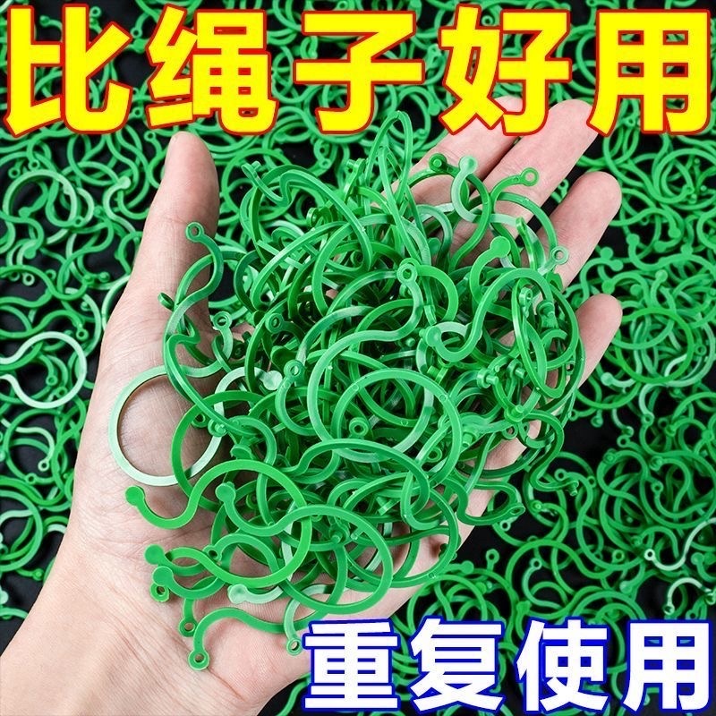 黄瓜西红柿豆角爬藤绑枝8字夹绿植蔬菜捆藤蔓专用