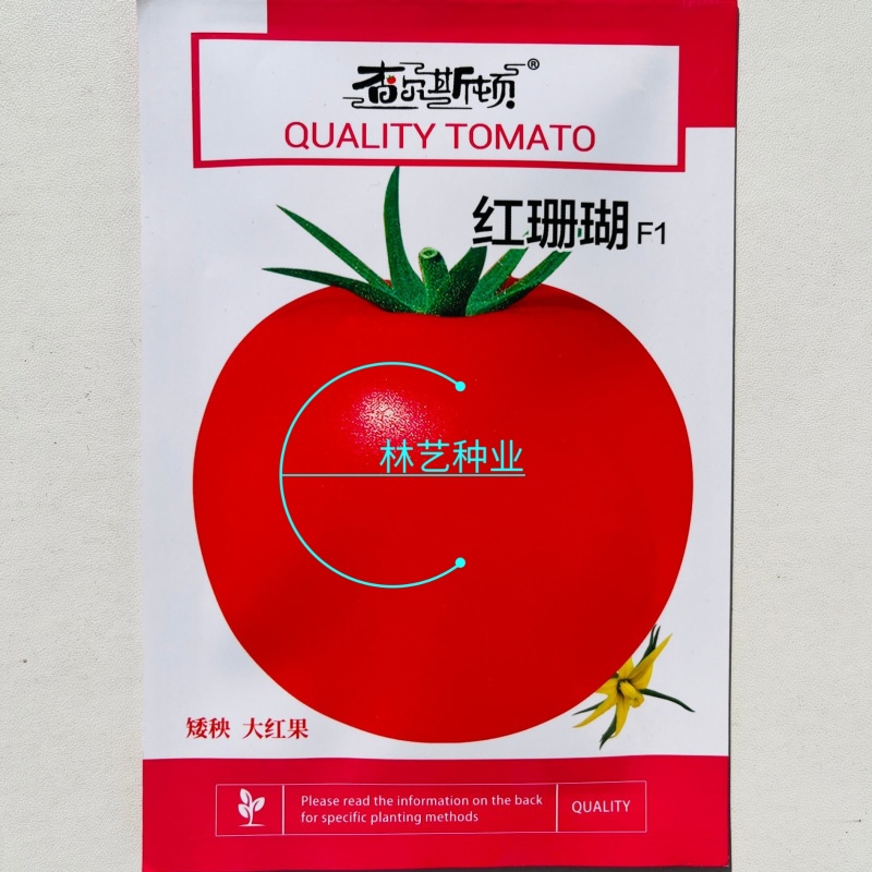 红珊瑚西红柿种子杂交自封顶大红番茄种籽孑春秋播种