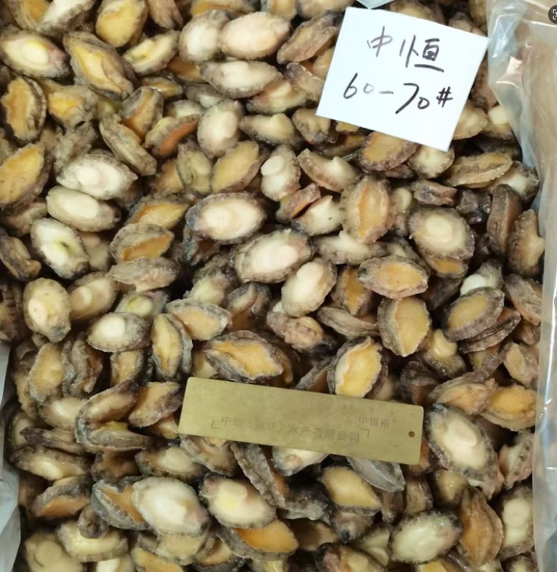 鲍鱼肉60-70头新鲜大小鲍鱼肉商用冻品海鲜水产商用批发