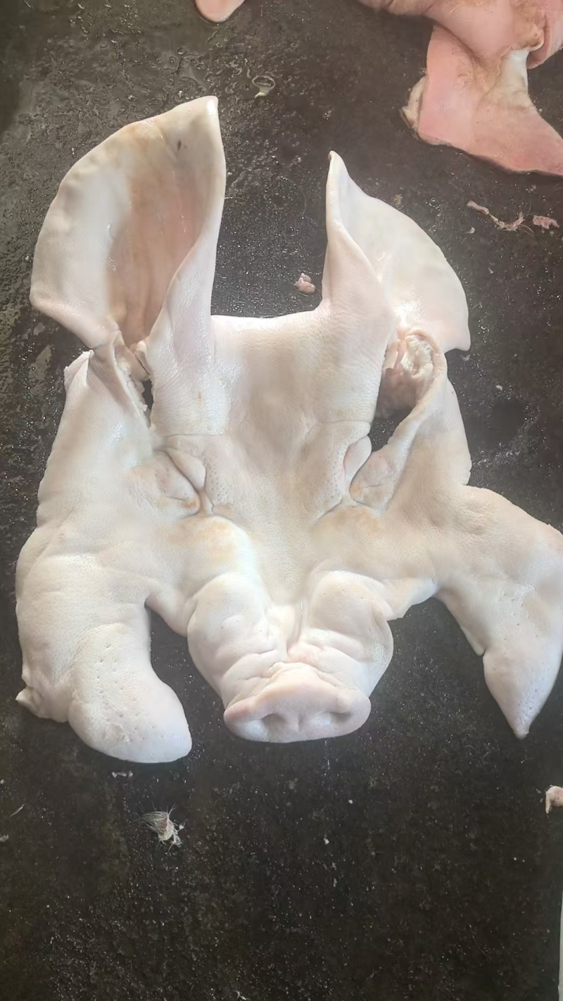 猪头皮质量保证自产自销，量大从优可视频看货欢迎咨询