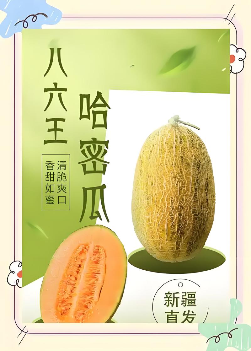【香甜如蜜】哈密瓜八六王产地直供品质保障诚信经营