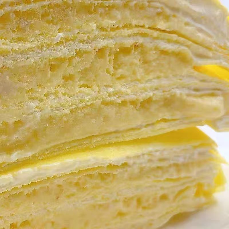 品名：【450克】蓝斑马猫山王榴莲千层蛋糕🍰🍰🍰