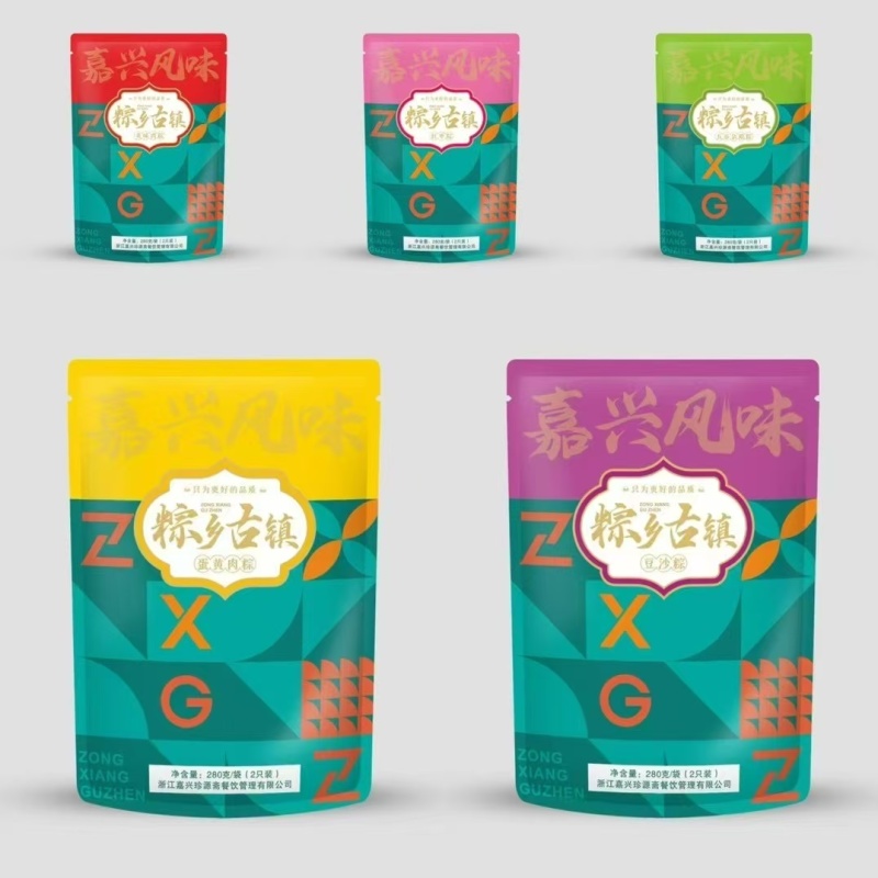 嘉兴风味米粽囗味款式多样！
