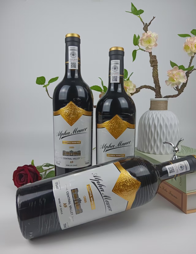 智利原瓶进口15度干红葡萄酒1200克重型瓶铝箔标一件6