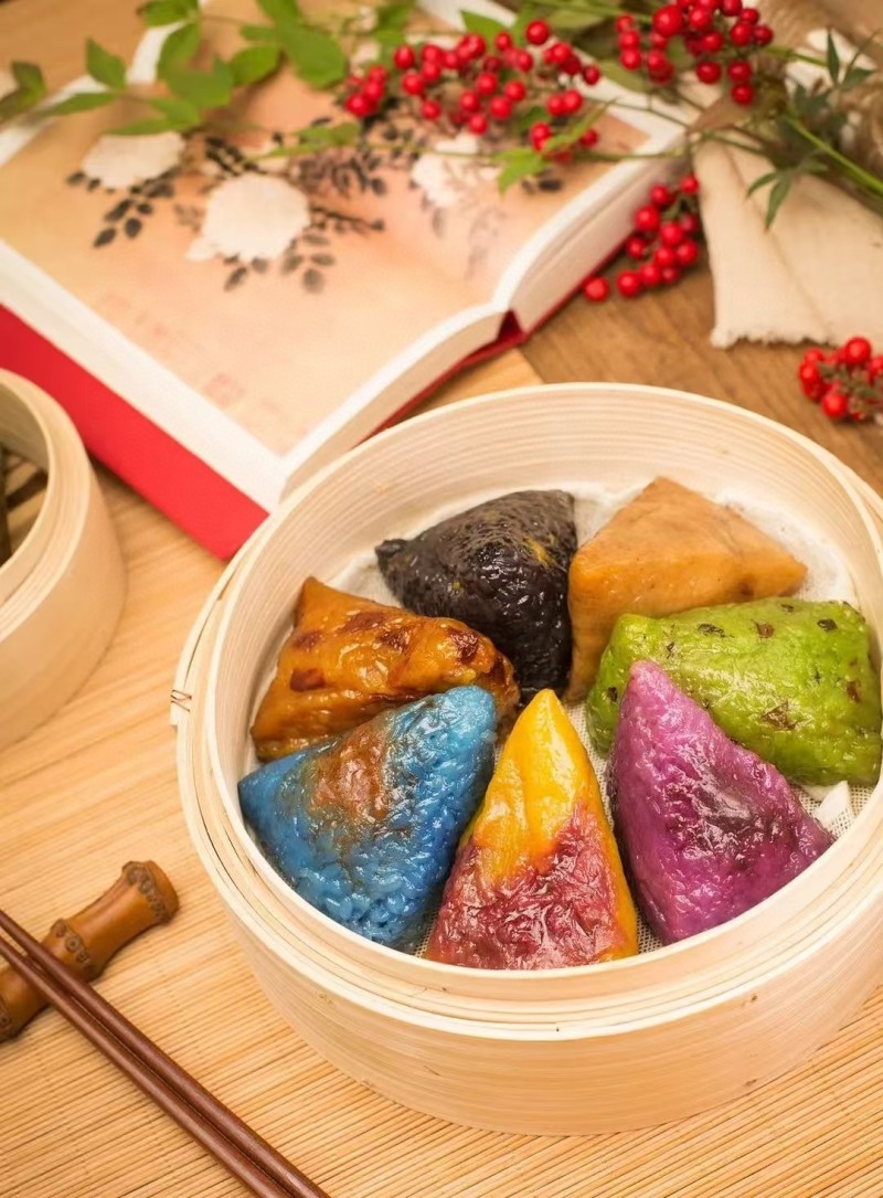 端午粽子礼盒七彩之愿粽子礼盒云南七彩粽子