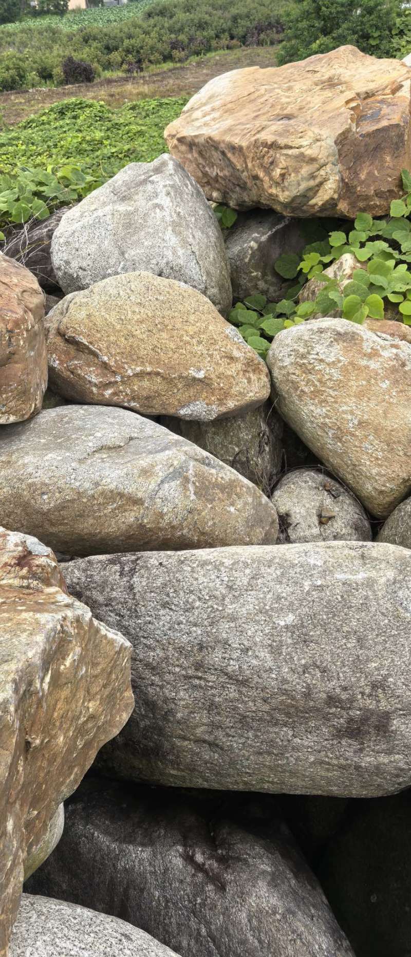 毛石景观石自然石大石头园林绿化工程造景