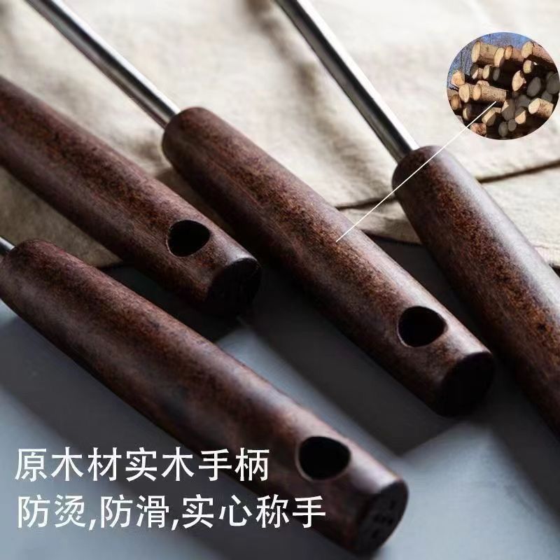 不锈钢锅铲加长加厚柄炒铲炒勺家用套装厨房炒菜厨师大号汤勺
