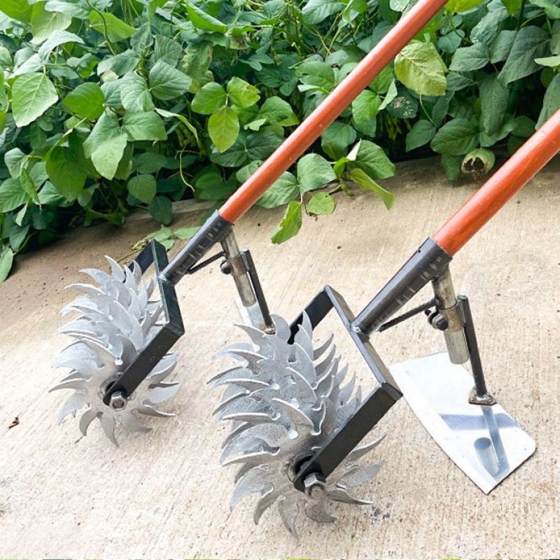 松土神器翻地除草工具手动耕地机家用铲草锄头农用加厚加宽大