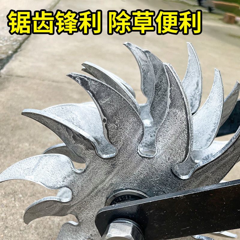 松土神器翻地除草工具手动耕地机家用铲草锄头农用加厚加宽大