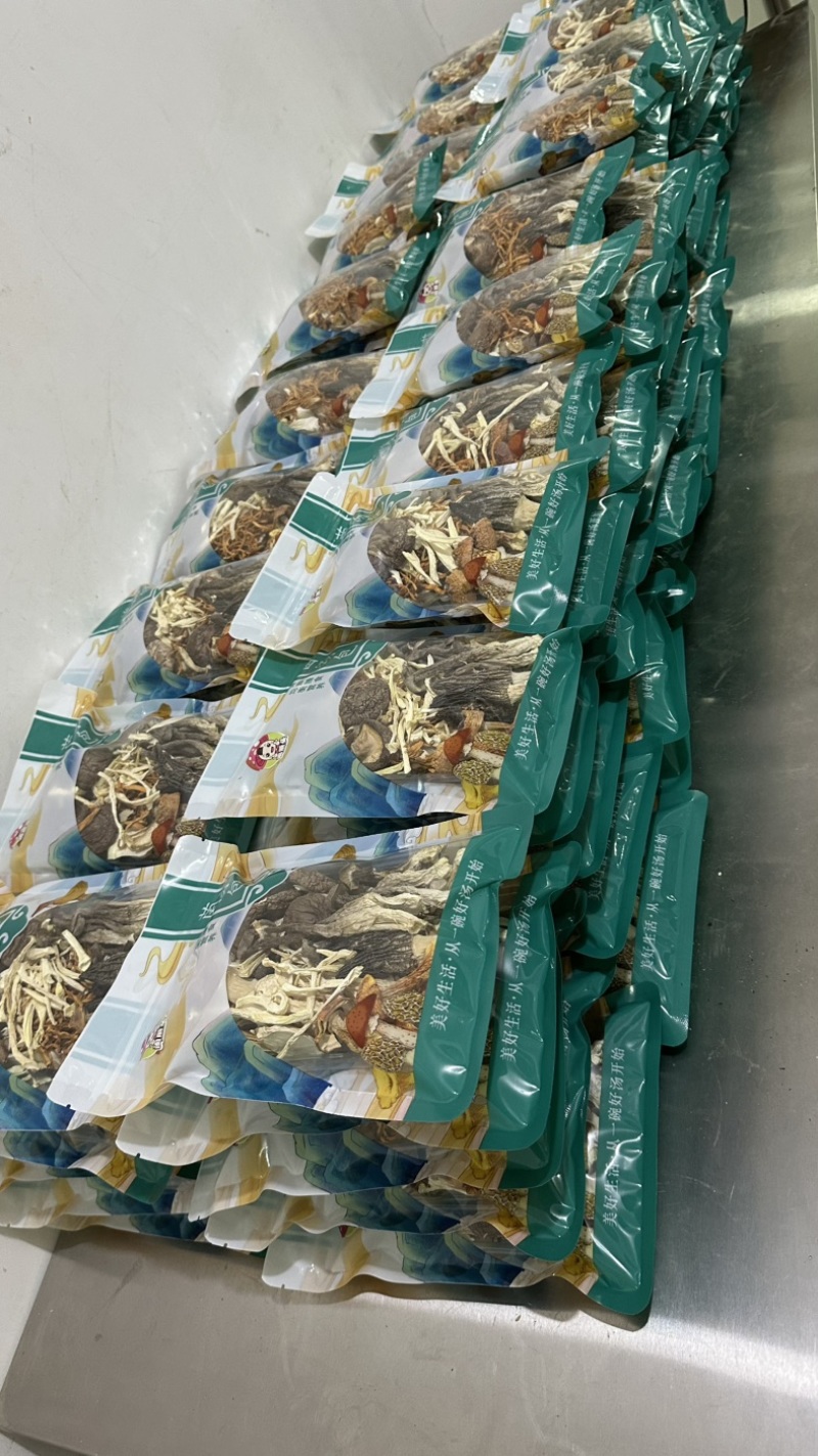 古田食用菌之都闽蘑头七珍菌汤包纯菌菇不含大枣可定制带资质
