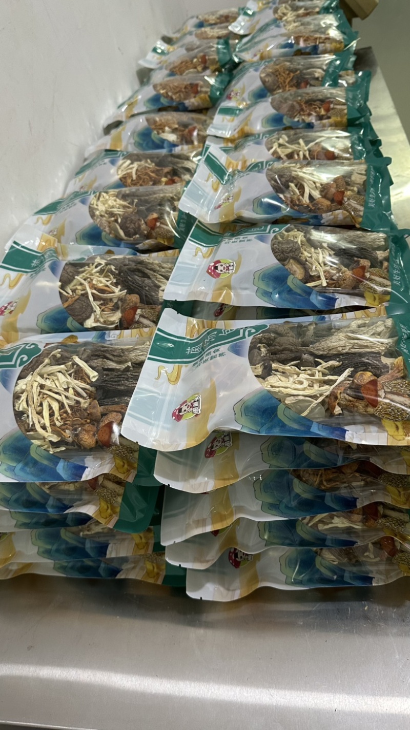 古田食用菌之都闽蘑头七珍菌汤包纯菌菇不含大枣可定制带资质