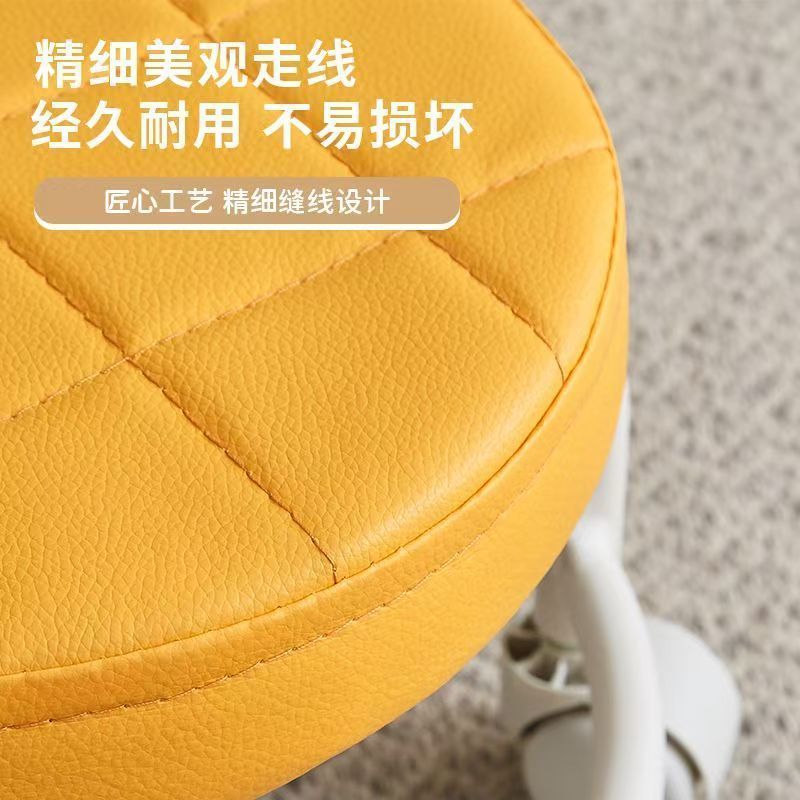 带娃神器万向轮滑轮矮凳儿童学步凳多功能美缝修脚换鞋凳圆凳