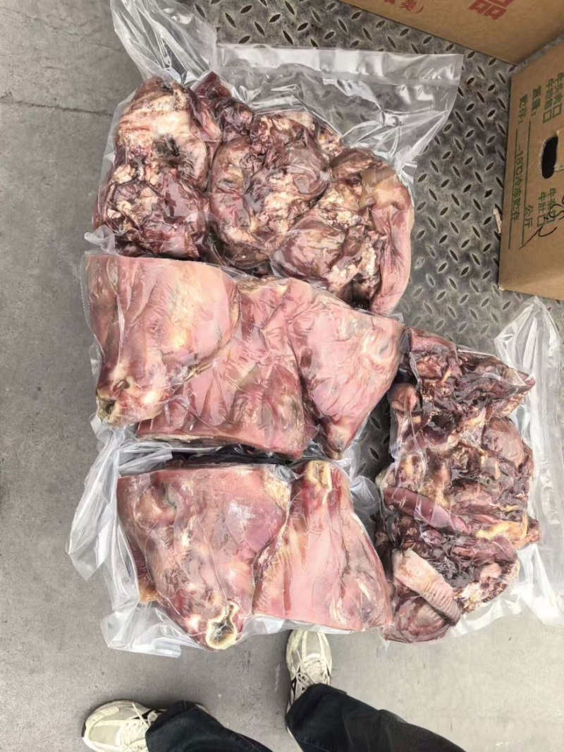 【熟牛头肉】全熟去皮牛头肉产地直发量大从优可视频看货