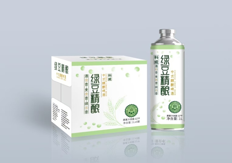 科威绿豆精酿1*6箱装，12度