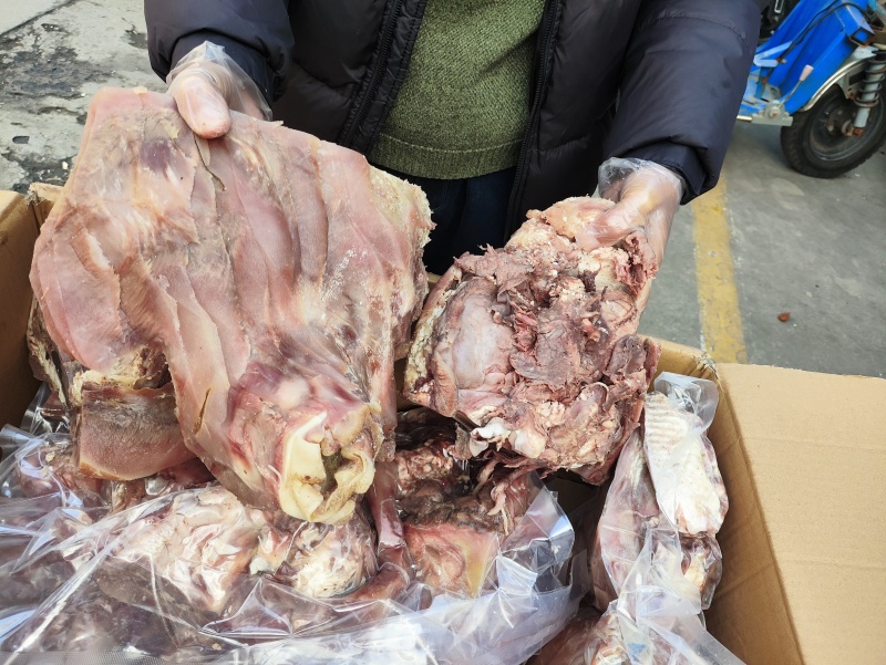 【熟牛头肉】全熟去皮牛头肉产地直发量大从优可视频看货