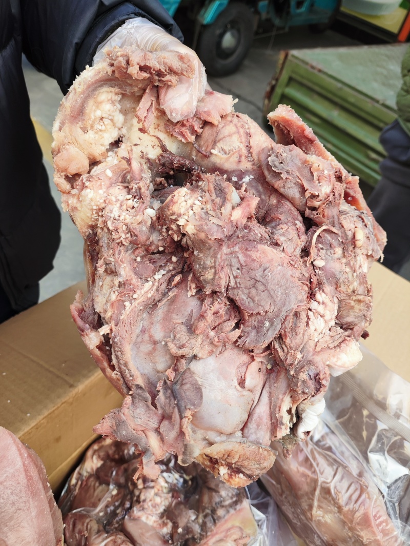 【熟牛头肉】全熟去皮牛头肉产地直发量大从优可视频看货