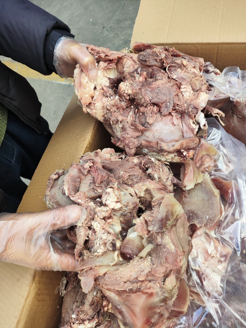 【熟牛头肉】全熟去皮牛头肉产地直发量大从优可视频看货