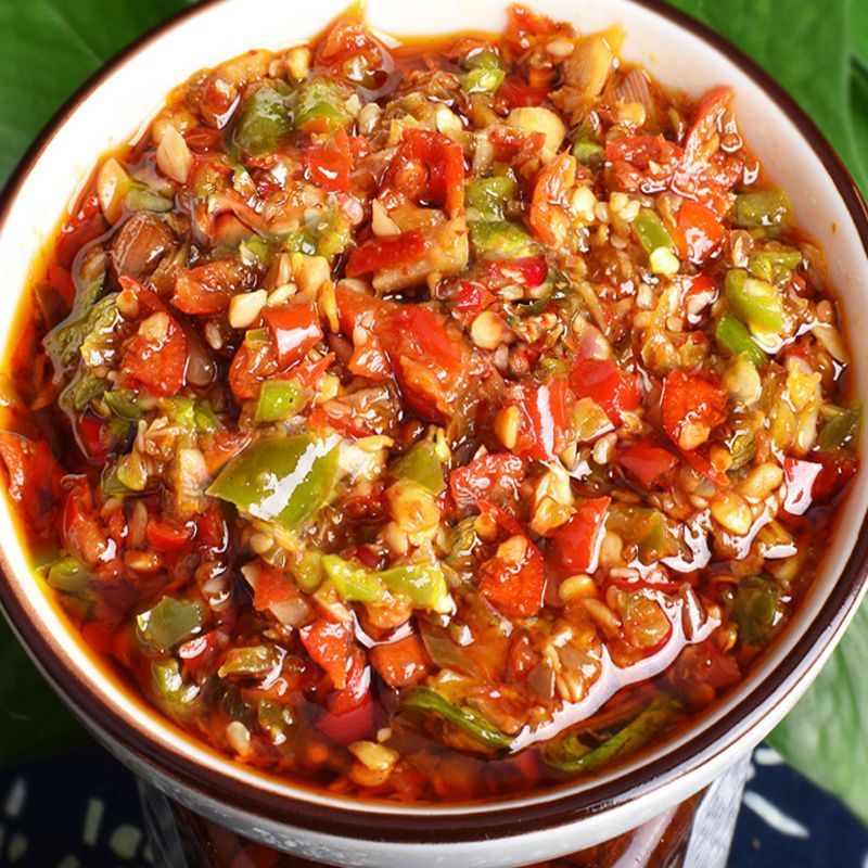 湖南风味特色彩色辣椒酱青红双椒酱下饭辣椒鲜辣香辣新鲜下饭