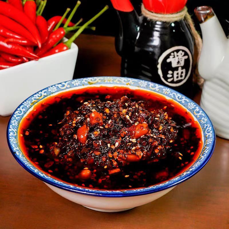 贵州辣椒油泼辣子特色蒜香辣椒花生油辣椒凉拌拌面下饭辣椒酱