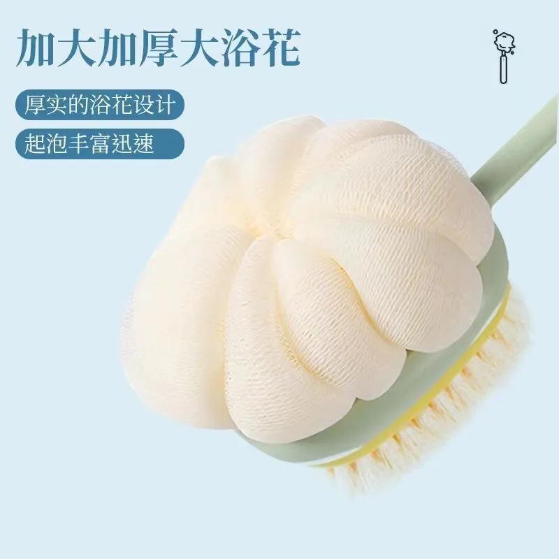 长柄软毛双面沐浴刷二合一洗澡搓背神器洗浴不求人多功能洗澡