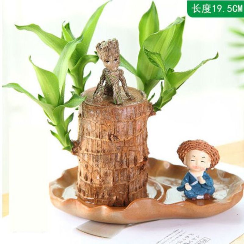 巴西木花盆格鲁特桌面创意个性摆件多肉花盆盆栽树脂可爱卡通包邮