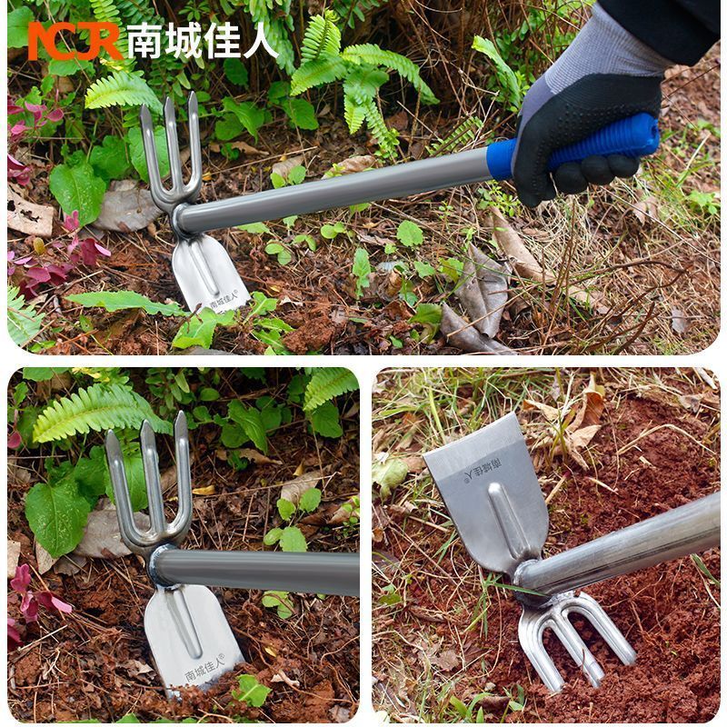 多功能种菜种花家用锄草小锄头不锈钢挖土除草工具园艺户外小花锄