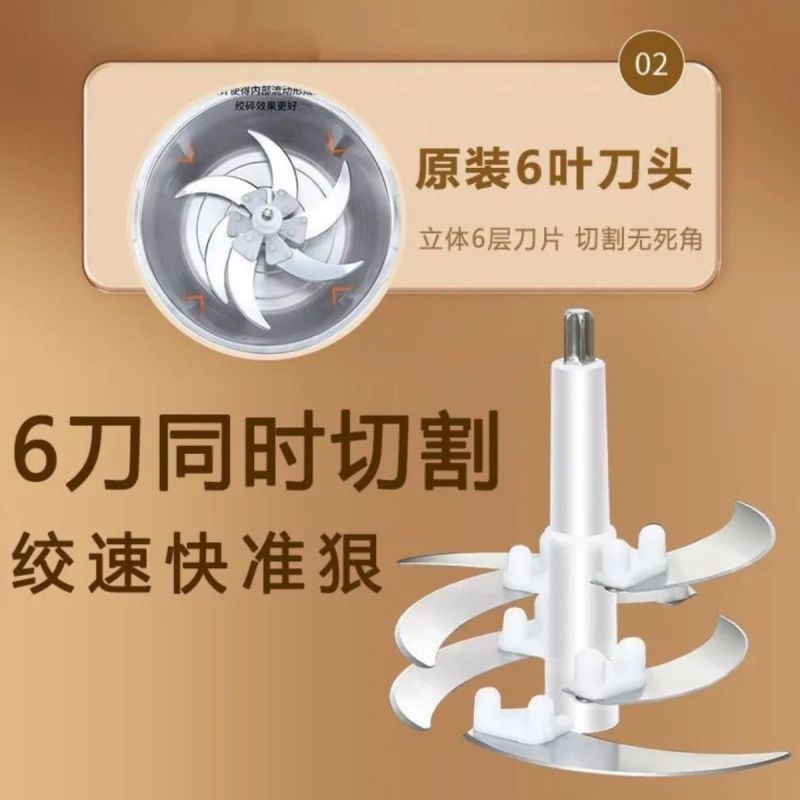 德国正品304不锈钢家用绞肉机多功能厨房料理蒜泥辣椒绞肉