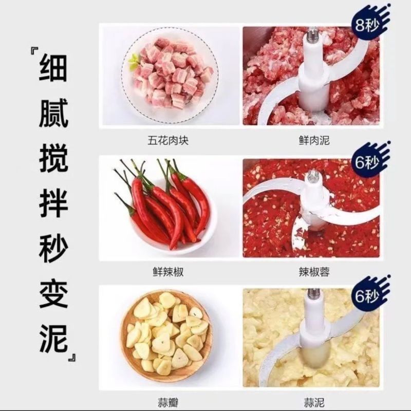 德国正品304不锈钢家用绞肉机多功能厨房料理蒜泥辣椒绞肉
